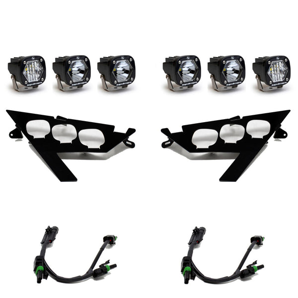 BAJA DESIGNS Polaris S1 Triple LED Headlight Kit - Polaris 2020-24 RZR Pro XP; 2024 RZR Pro R/Turbo R