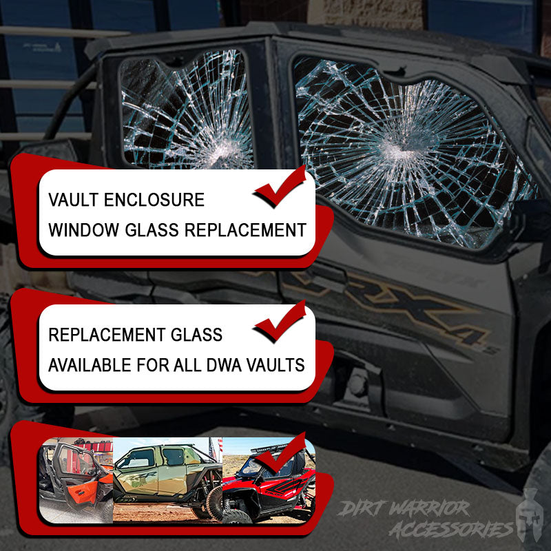 Glass Replacement - Vault Windows | Dirt Warrior Accessories