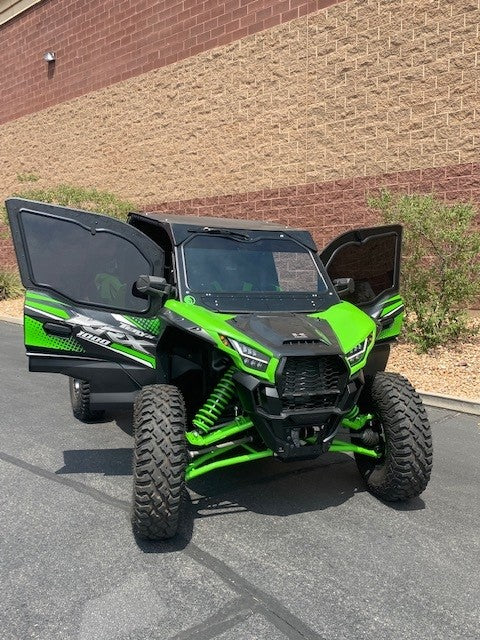 KAWASAKI Teryx KRX 1000 2-SEAT Cab Enclosure "THE VAULT" Upper Side Doors & Panels (Patent Pending)