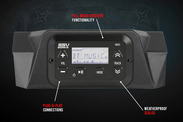 SSV WORKS Can-Am X3 Complete 5 Speaker Kicker System