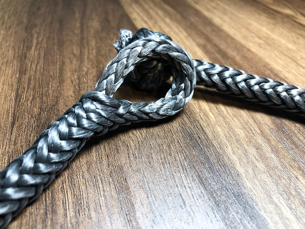 JM RIGGING 1/4" Red Soft Shackle Pure Dyneema SK78 w/ Red Protective Sleeve