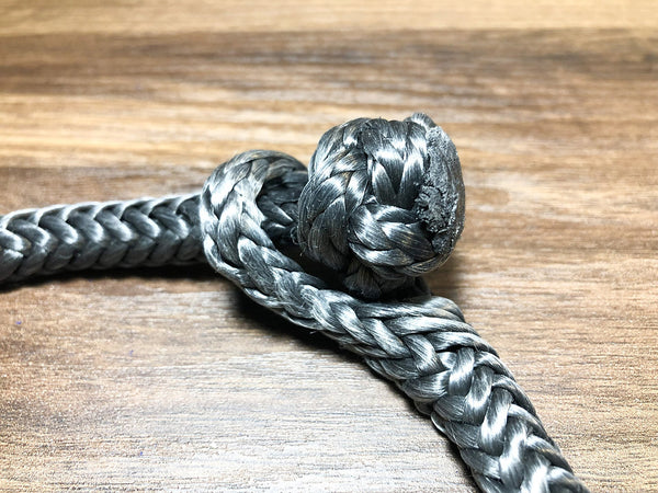 JM RIGGING 1/4" Red Soft Shackle Pure Dyneema SK78 w/ Red Protective Sleeve