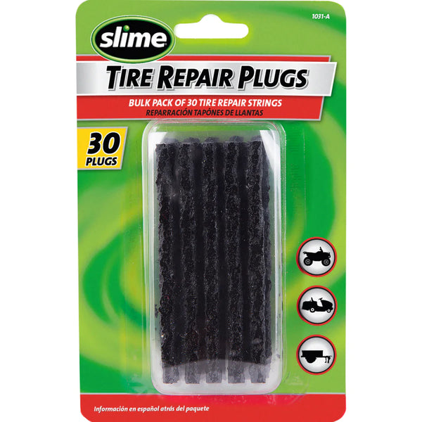 Slime Tire Repair Plugs (30 Count Black)