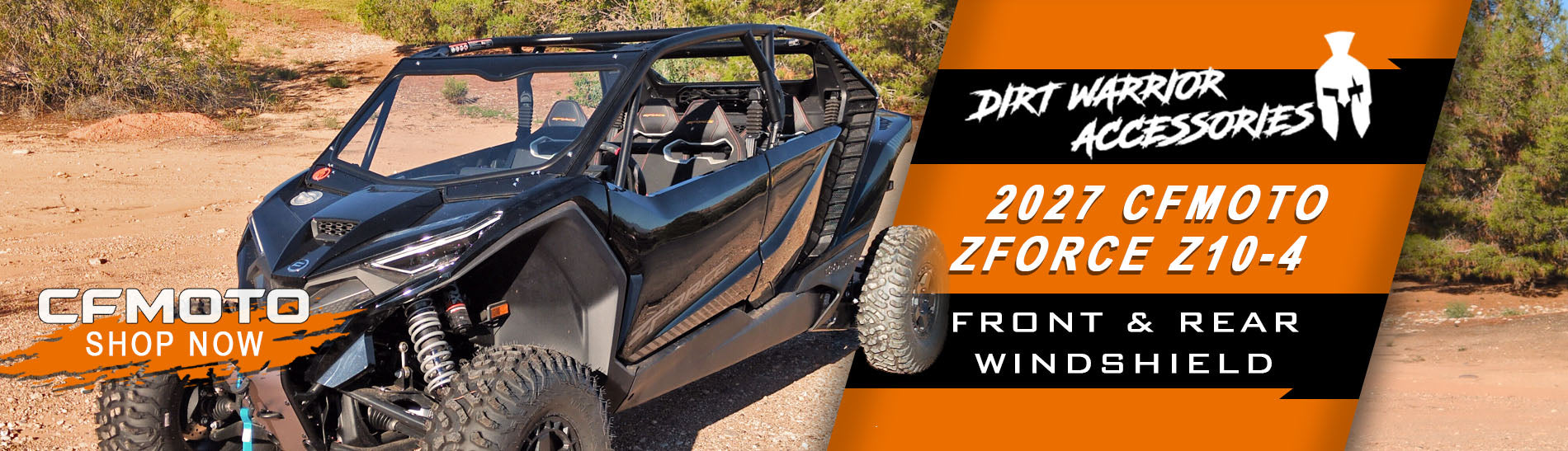 CFMOTO ZFORCE Z10-4 Front & Rear Windshields