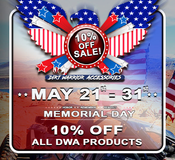DWA Memorial Day Sale - 10% Off May 21 - 31, 2026