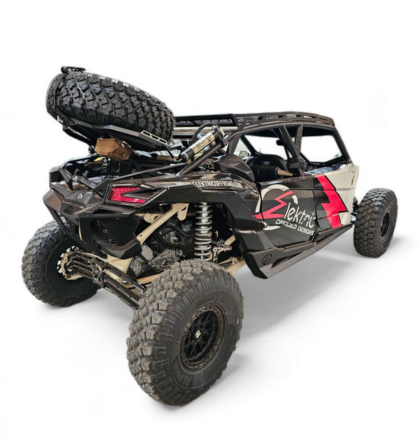 ELEKTRIC OFFROAD 2017-2024 Can Am X3 Maverick Volt Series Baja Spare Tire Rack