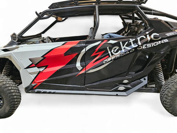 ELEKTRIC OFFROAD Volt Series Rock Guards (Fits: Polaris RZR Pro XP/ Pro R/ Turbo R 4-Seat 2020-2024)