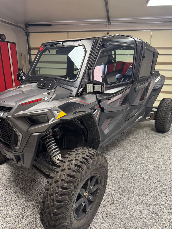 POLARIS RZR Turbo S 4-SEAT Cab Enclosure "THE VAULT" Upper Side Doors & Panels (Patent Pending)