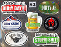 DWA Dirt Warrior Accessories STICKERS