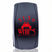 RED Waterproof Rocker Switch