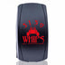 RED Waterproof Rocker Switch