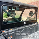Close-up of CF MOTO U Force 1000 REAR WINDSHIELD 2019+ 'Dirt Warrior Accessories', 