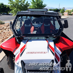 ARCTIC CAT WILDCAT 1000 FRONT WINDSHIELD 2013-18 'Dirt Warrior Accessories' branding.