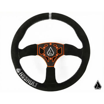 Assault Industries 350R Suede UTV Steering Wheel Orange