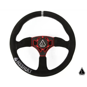 Assault Industries 350R Suede UTV Steering Wheel Red
