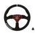 Assault Industries 350R Suede UTV Steering Wheel Red