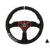 Assault Industries 350R Suede UTV Steering Wheel Red