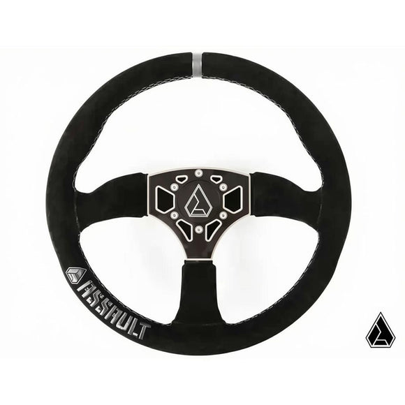 Assault Industries 350R Suede UTV Steering Wheel White
