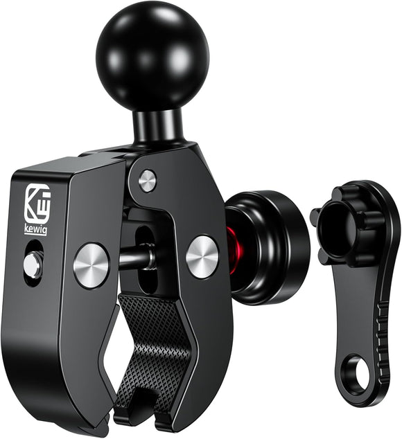 BRCOVAN Aluminum Alloy 1'' Ball Handlebar Clamp Mount Base with Anti-Theft Knob