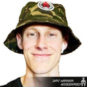 CAMO BUCKET HAT with Dirt Warrior Embroidered Patch