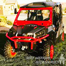   CANAM COMMANDER FRONT WINDSHIELD 2010-2020  'Dirt Warrior Accessories' branding