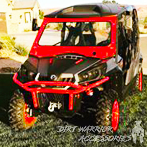   CANAM COMMANDER FRONT WINDSHIELD 2010-2020  'Dirt Warrior Accessories' branding