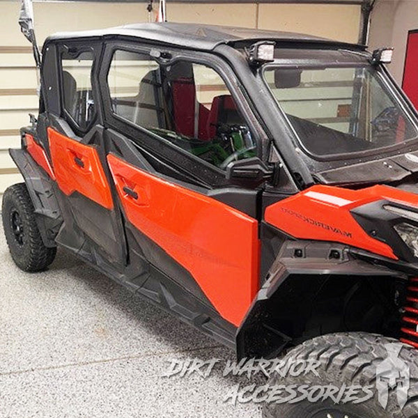 CANAM COMMANDER 2021+ 4-SEAT Cab Enclosure "THE VAULT" Upper Side Doors & Panels (Patent Pending) Dirt Warrior Accessories