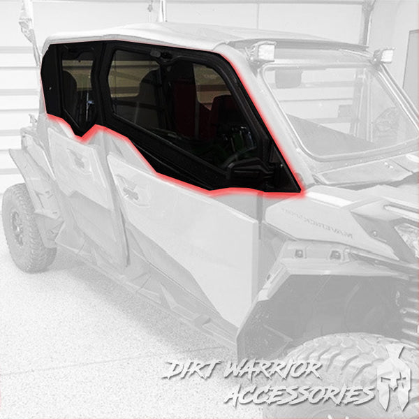 CANAM COMMANDER 2021+ 4-SEAT Cab Enclosure "THE VAULT" Upper Side Doors & Panels (Patent Pending)
