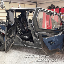 CANAM COMMANDER 2021+ 4-SEAT Cab Enclosure "THE VAULT" Upper Side Doors & Panels (Patent Pending) Dirt Warrior Accessories