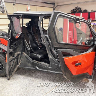 CANAM COMMANDER 2021+ 4-SEAT Cab Enclosure "THE VAULT" Upper Side Doors & Panels (Patent Pending) Dirt Warrior Accessories