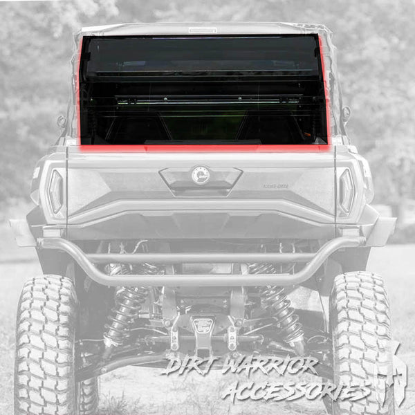 CanAm Commander Rear Windshield 4-SEAT 2021+ - Dirt Warrior Accessories