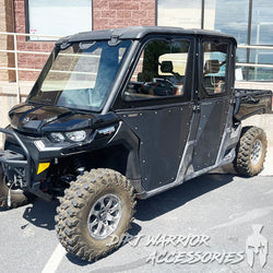 CANAM DEFENDER 4-SEAT Cab Enclosure "THE VAULT" 2016+ Upper Side Doors & Panels to go with Super ATV Doors (Patent Pending) Dirt Warrior Accessories