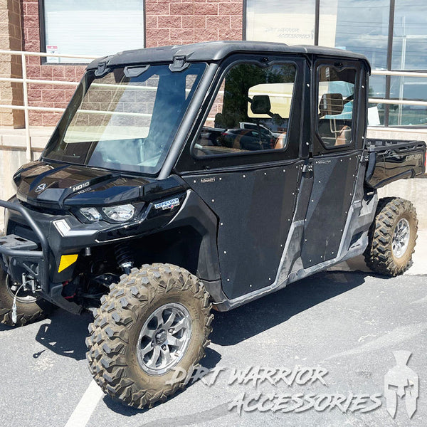 CANAM DEFENDER 4-SEAT Cab Enclosure "THE VAULT" 2016+ Upper Side Doors & Panels to go with Super ATV Doors (Patent Pending) Dirt Warrior Accessories