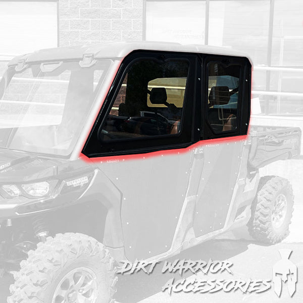 CANAM DEFENDER 4-SEAT Cab Enclosure "THE VAULT" 2016+ Upper Side Doors & Panels to go with Super ATV Doors (Patent Pending)