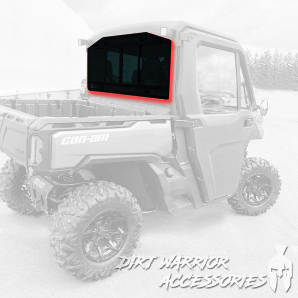 CANAM DEFENDER REAR WINDSHIELD 2015+ Dirt Warrior Accessories