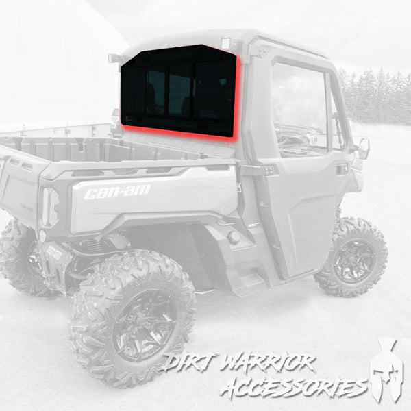 CANAM DEFENDER REAR WINDSHIELD 2015+ Dirt Warrior Accessories