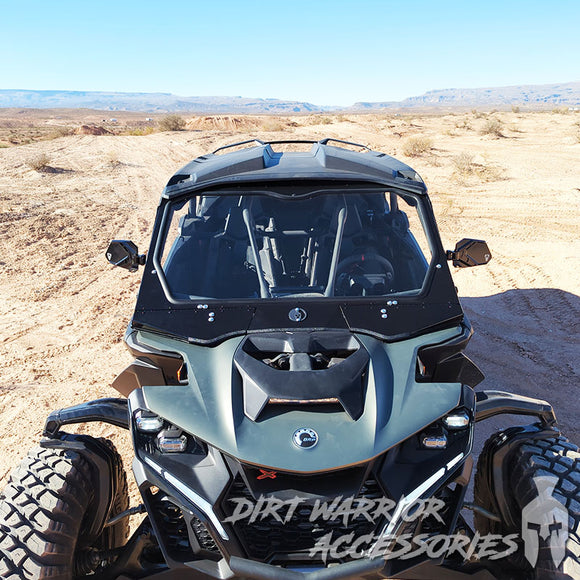 CAN-AM MAVERICK R MAX X RC FRONT WINDSHIELD 2026+ - Dirt Warrior Accessories