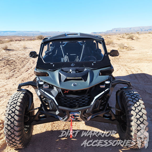 CAN-AM MAVERICK R MAX X RC FRONT WINDSHIELD 2026+ - Dirt Warrior Accessories