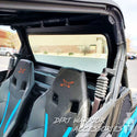 CANAM MAVERICK SPORTTRAIL REAR WINDSHIELD 2018+ 2-SEAT'Dirt Warrior Accessories' branding.