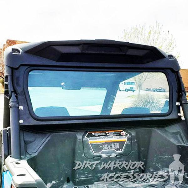CANAM MAVERICK SPORTTRAIL REAR WINDSHIELD 2018+ 2-SEAT 'Dirt Warrior Accessories' branding