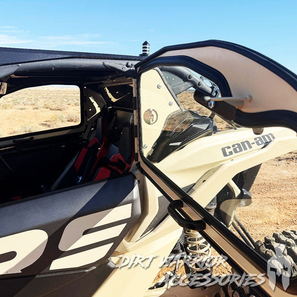 CAN-AM X3 2-SEAT Cab Enclosure THE VAULT Upper Side Doors & Panels (Patent Pending) Side view Dirt Warrior Accessories