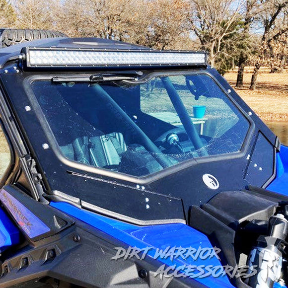 CAN-AM X3 2-SEAT Cab Enclosure THE VAULT Upper Side Doors & Panels (Patent Pending) 'Dirt Warrior Accessories' branding.