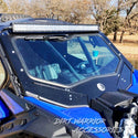 CANAM X3 2-SEAT Cab Enclosure THE VAULT Upper Side Doors & Panels (Patent Pending) 'Dirt Warrior Accessories' branding.