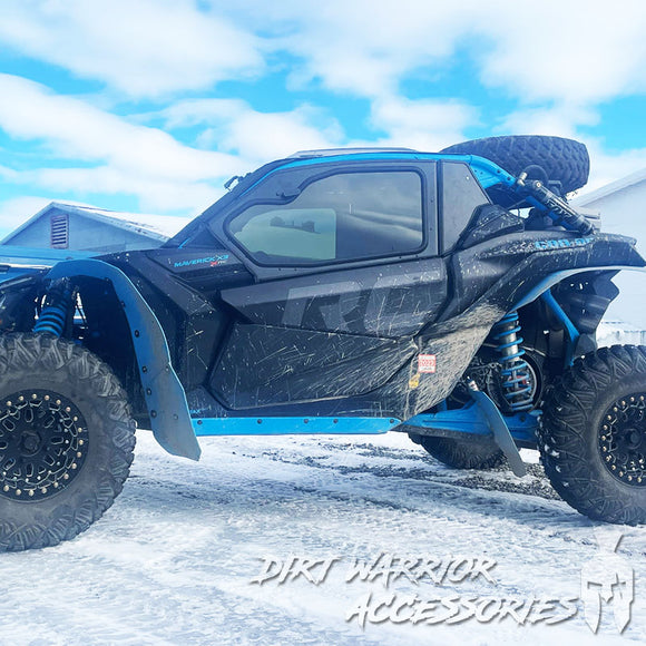 CAN-AM X3 2-SEAT Cab Enclosure THE VAULT Upper Side Doors & Panels (Patent Pending) 'Dirt Warrior Accessories' 