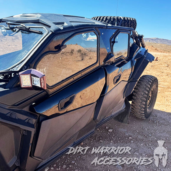 CANAM X3 4-SEAT Cab Enclosure THE VAULT Upper Side Doors & Panels (patent pending) Dirt Warrior Accessories