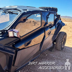 CANAM X3 4-SEAT Cab Enclosure THE VAULT Upper Side Doors & Panels (patent pending) Dirt Warrior Accessories