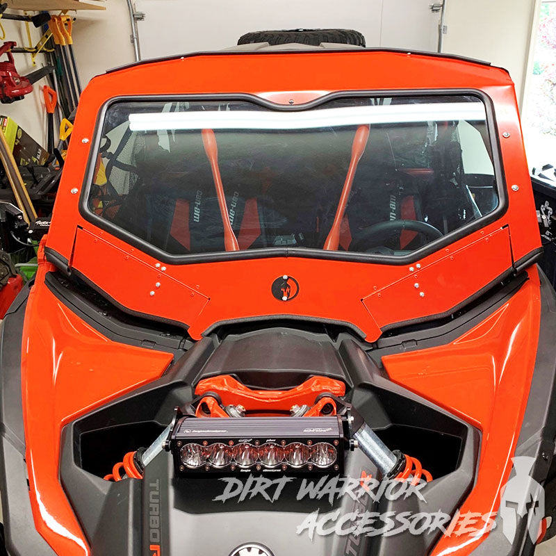  X3,X4（F25,F26）に！AGA WELT 18インチ UTV Front Windshield - Can-Am Maverick X3 RC 2018+ | Dirt Warrior