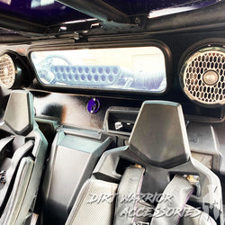 CANAM X3 REAR WINDSHIELD W/SPEAKER CUT-OUT 2016+ interior Dirt Warrior Accessories