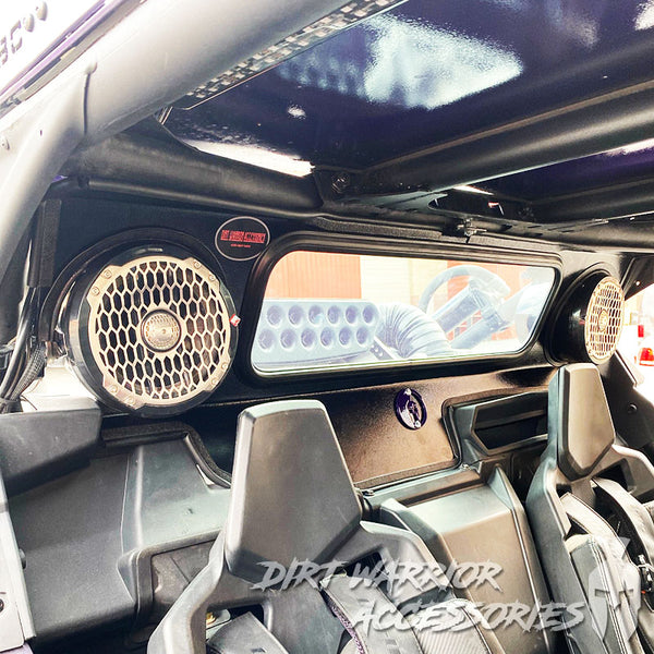 CANAM X3 REAR WINDSHIELD W/SPEAKER CUT-OUT 2016+
 interior  'Dirt Warrior Accessories' 