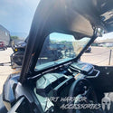 Close-up of CANAM COMMANDER FRONT WINDSHIELD 2021+ Dirt Warrior Accessories
